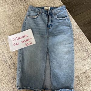 Universal Thread Light Blue Denim Pencil Skirt